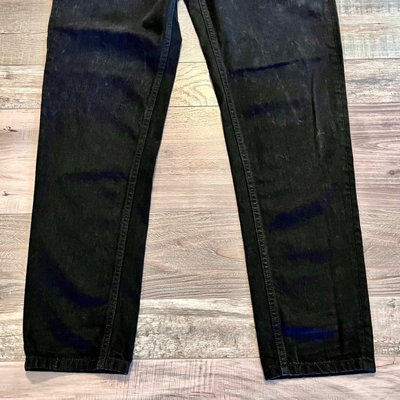 Denim x Alexander Wang 003 Boy Fit Jean Size 30 Black Fade Button Fly Distressed - Picture 6 of 16